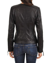 Load image into Gallery viewer, Womens Black leather jacket. Designer leather ladies jackets. New collection - leatherthirst
