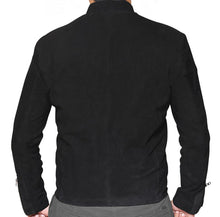 Load image into Gallery viewer, Classics Mens Black Suede Leather Jacket | Stylish Mens Denim Leather Jacket
