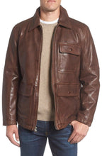 Load image into Gallery viewer, Men&#39;s Antique Leather Jacket. Vintage Collection Sheepskin Leather
