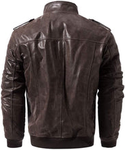 Load image into Gallery viewer, Mens Coffee Brown Leather Jacket. Fashionable mens Jacket. 2021 - leatherthirst
