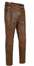 Load image into Gallery viewer, Mens brown Leather Pant. Slim fit Biker Pant for Mens. New Style for 2021 - leatherthirst
