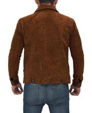 Load image into Gallery viewer, Dark Brown Suede Jacket for Mens. Stylish look for Mens - leatherthirst
