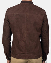 Load image into Gallery viewer, Mens Quality Suede Leather Jacket | Chocolate Brown color Mens Partywear
