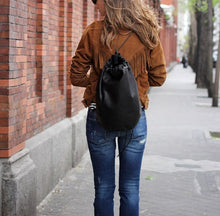 Load image into Gallery viewer, Womens Fringe fashion Suede Leather Jacket. Designer Denim leather Jackets
