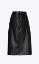 Load image into Gallery viewer, Women&#39;s leather long skirt black - leatherthirst
