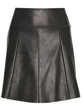 Load image into Gallery viewer, Womens Skirt Genuine Leather Black color - leatherthirst
