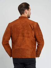 Load image into Gallery viewer, Modern Mens Stylish Suede Leather Jackets | Alpha look Handcrafted in Sheepskin
