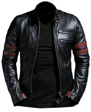 Load image into Gallery viewer, Mens Black Solid Leather Jacket. Best autumn wear for mens. - leatherthirst
