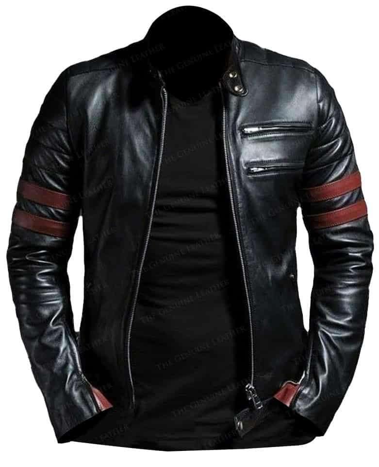 Mens Black Solid Leather Jacket. Best autumn wear for mens. - leatherthirst