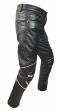 Load image into Gallery viewer, Mens Leather Pant. Designer Jeans with zippers. Fashion wear for Mens - leatherthirst
