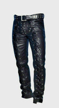 Load image into Gallery viewer, Leather Lace Pants for Bikers. High quality leather Pant. New Fashion - leatherthirst
