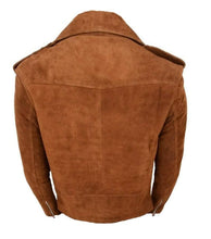 Load image into Gallery viewer, Mens Suede Leather Jacket. Denim Leather jacket. 100% Genuine Leather - leatherthirst
