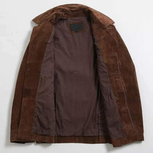 Load image into Gallery viewer, Mens Suede leather Short Coat. New design fashionable coat for mens. - leatherthirst
