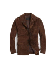 Load image into Gallery viewer, Mens Suede leather Short Coat. New design fashionable coat for mens. - leatherthirst
