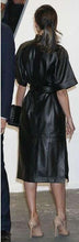 Load image into Gallery viewer, Long Leather coat for Womens Black - leatherthirst
