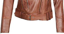 Load image into Gallery viewer, Womens Biker Leather Jacket. Genuine Leather jacket - leatherthirst
