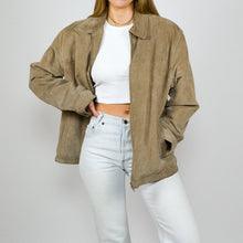 Load image into Gallery viewer, Womens Suede Leather Jacket Oversized designs fashion
