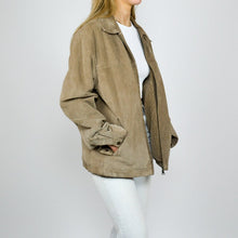 Load image into Gallery viewer, Womens Suede Leather Jacket Oversized designs fashion
