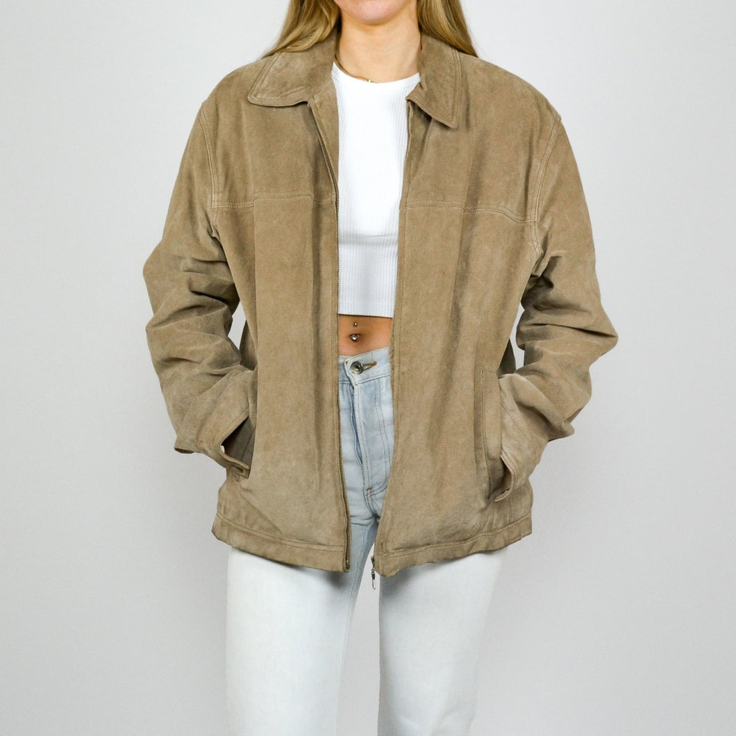 Womens Suede Leather Jacket Oversized designs fashion