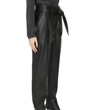 Load image into Gallery viewer, Womens Black Leather Tide Pant. Designer pants for womens. - leatherthirst
